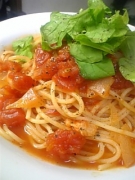 トマトソースとルッコラのスパゲッティ みんなのパスタレシピ 日本パスタ協会