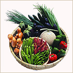 県産野菜（生姜、みょうが、オクラ、ナス、トマト）
